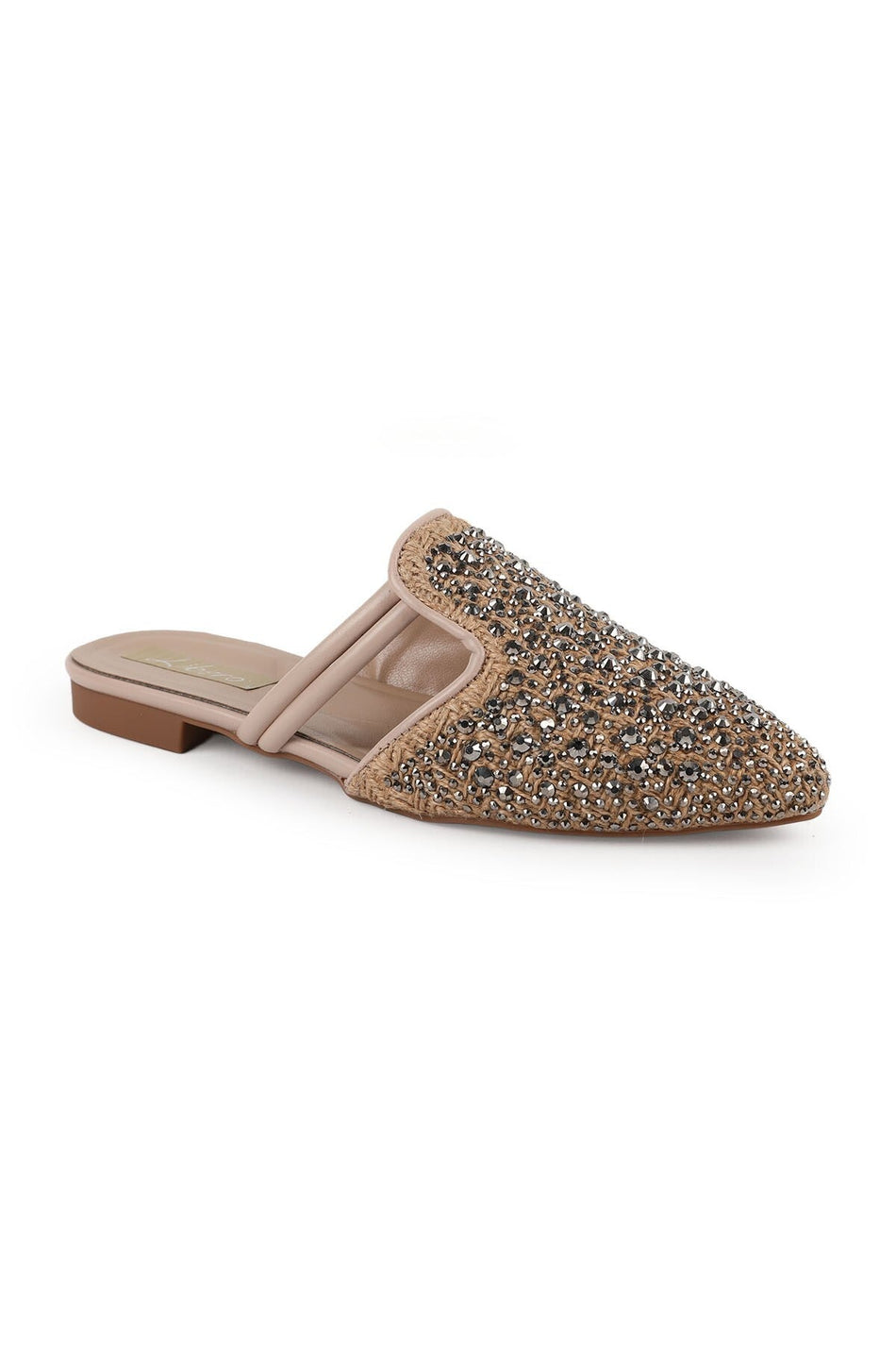 Women's Babet Stone Evening Dress Slip-On Pointed Toe Casual Linen L085.K614 - MALLTURK