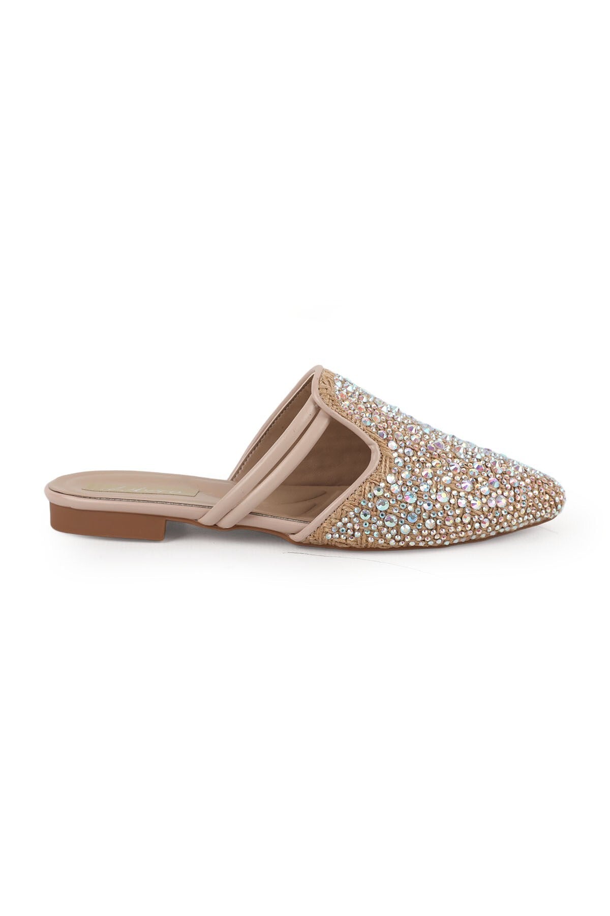 Women's Babet Stone Evening Dress Slip-On Pointed Toe Casual Linen L085.K614 - MALLTURK