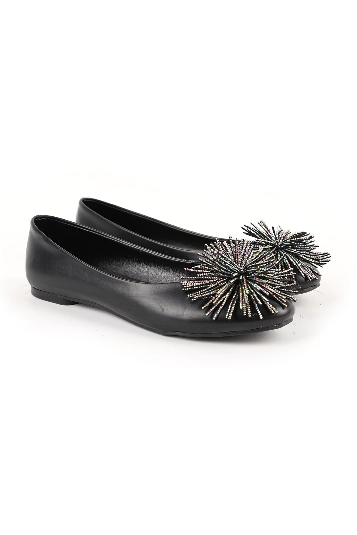 Women's Babet Stone Evening Dress Tasseled Slip-On Round Toe Mother's Shoes Leather L080.Y01 - MALLTURK