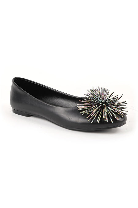 Women's Babet Stone Evening Dress Tasseled Slip-On Round Toe Mother's Shoes Leather L080.Y01 - MALLTURK