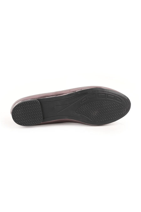 Women's Babet Stone Round Buckle Slip-On Patent Leather Mother's Shoes L080.148 - MALLTURK