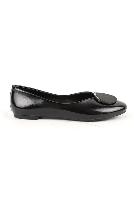 Women's Babet Stone Round Buckle Slip-On Patent Leather Mother's Shoes L080.148 - MALLTURK