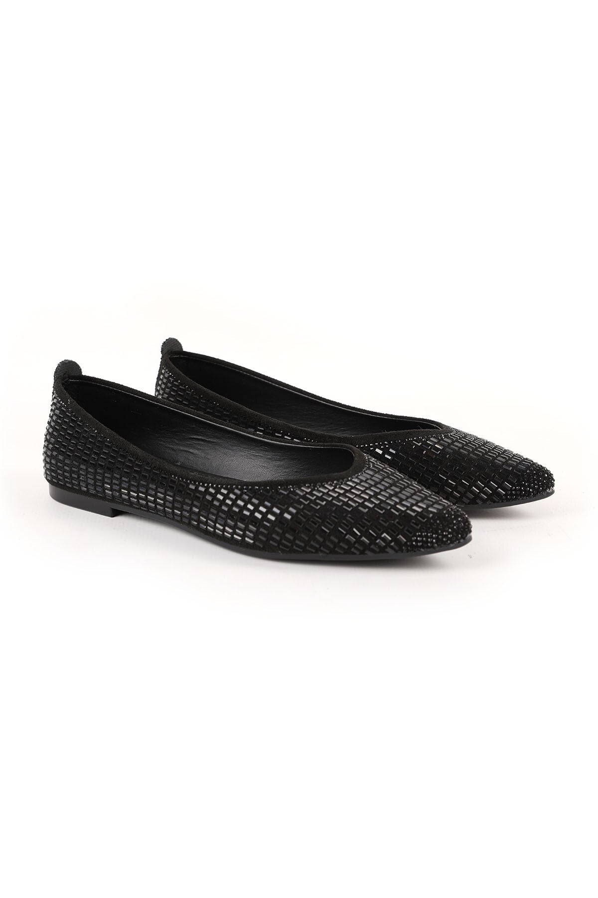 Women's Babet Stone Sparkling Evening Dress Slip-On Black L080.84 - MALLTURK