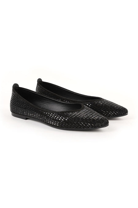 Women's Babet Stone Sparkling Evening Dress Slip-On Black L080.84 - MALLTURK