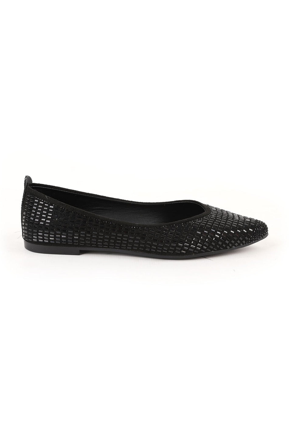 Women's Babet Stone Sparkling Evening Dress Slip-On Black L080.84 - MALLTURK