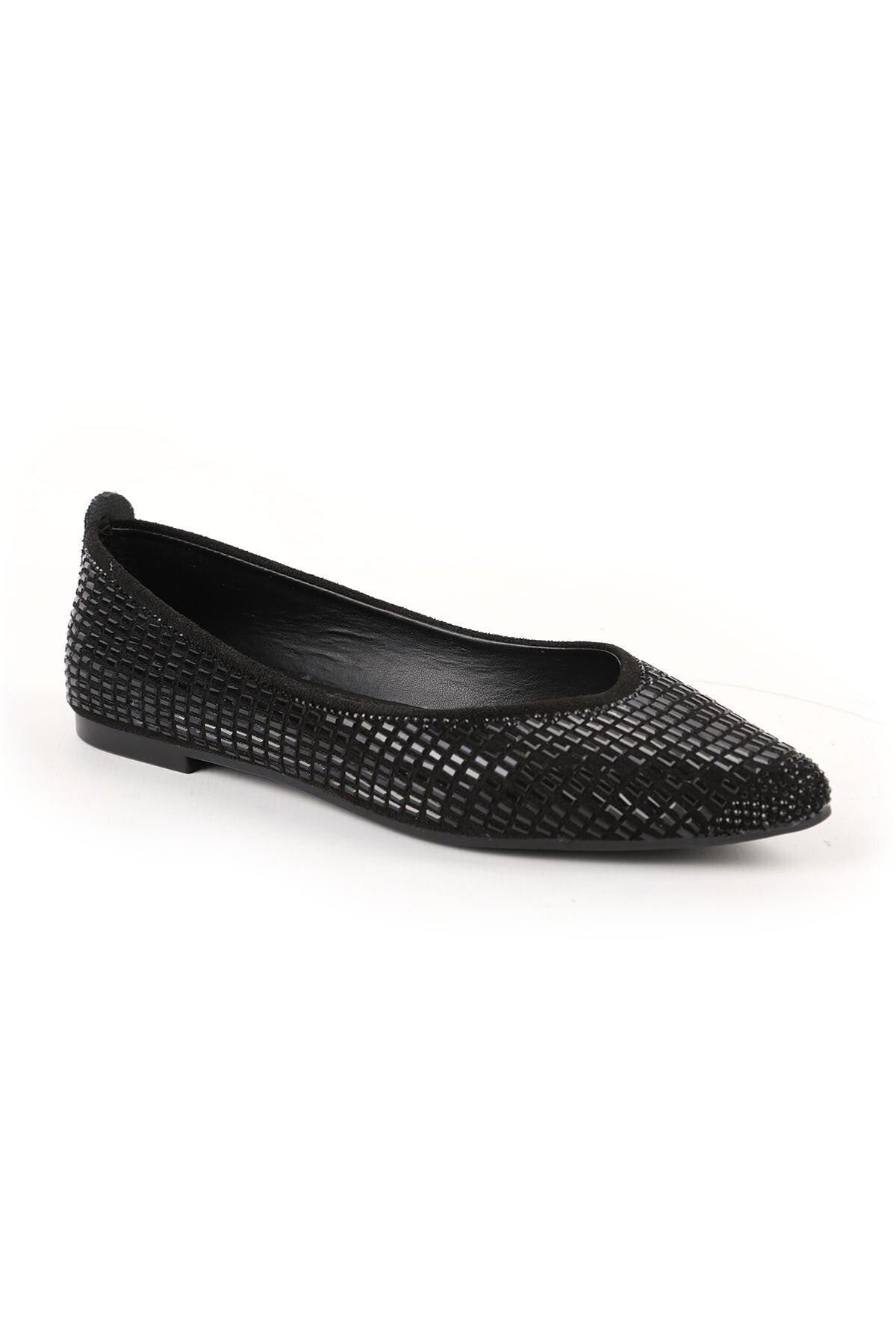 Women's Babet Stone Sparkling Evening Dress Slip-On Black L080.84 - MALLTURK