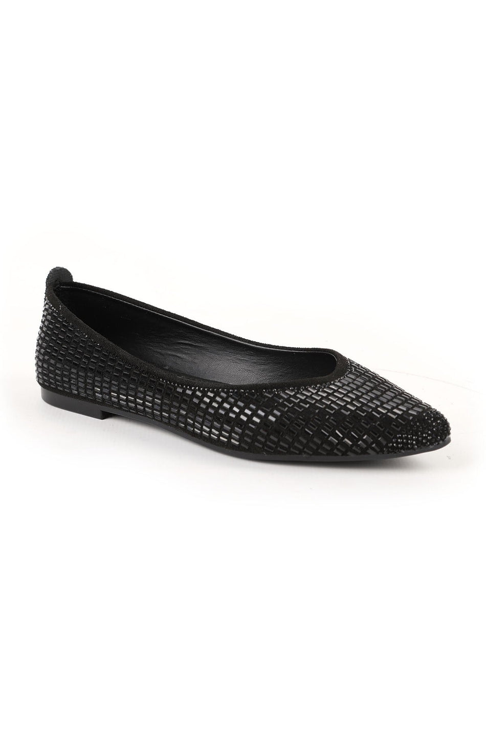 Women's Babet Stone Sparkling Evening Dress Slip-On Black L080.84 - MALLTURK