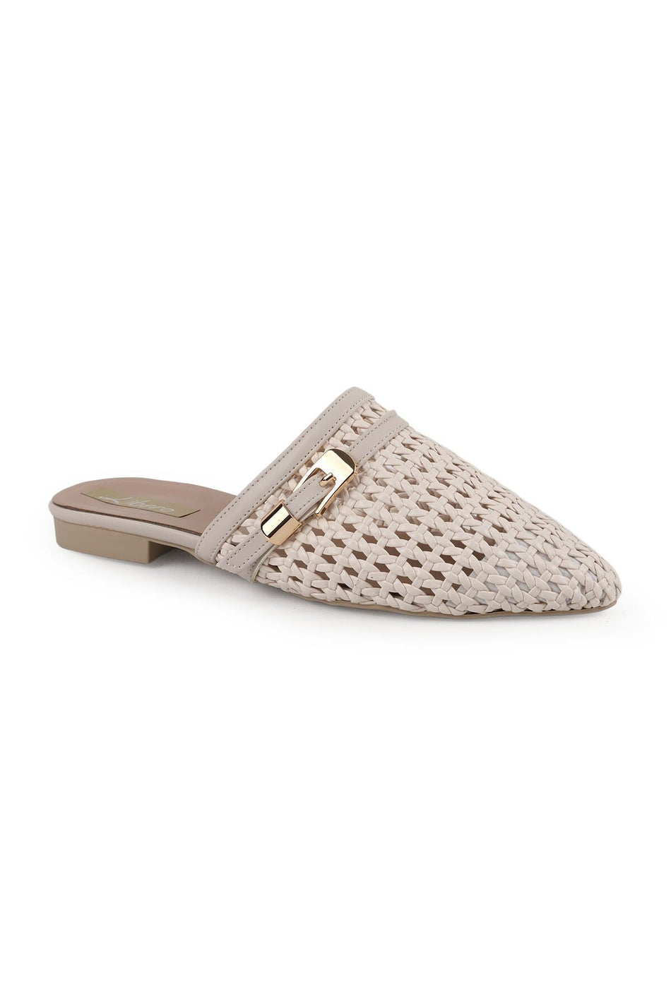 Women's Ballerinas Classic Slip-On Pointed Toe Knitted Buckle Casual L085.K691 - MALLTURK