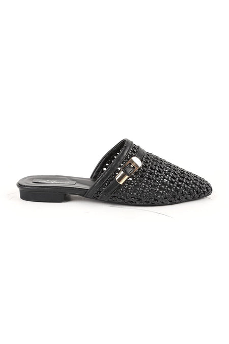 Women's Ballerinas Classic Slip-On Pointed Toe Knitted Buckle Casual L085.K691 - MALLTURK