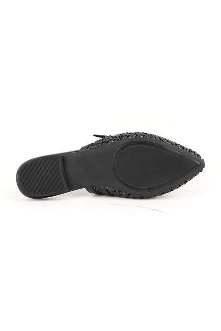 Women's Ballerinas Classic Slip-On Pointed Toe Knitted Buckle Casual L085.K691 - MALLTURK