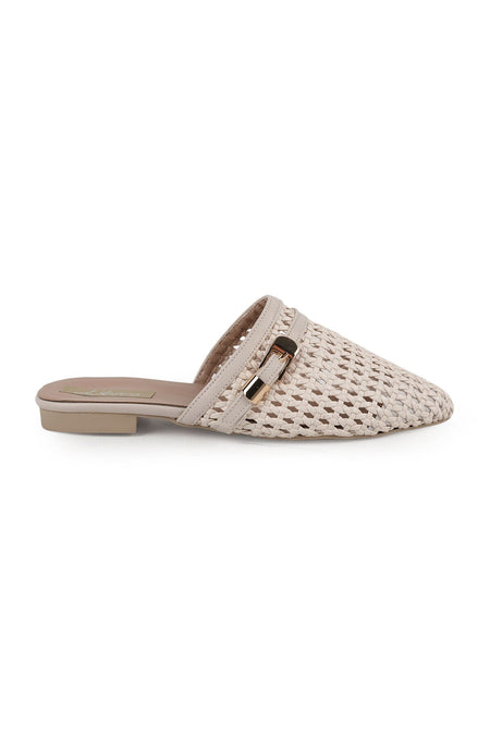 Women's Ballerinas Classic Slip-On Pointed Toe Knitted Buckle Casual L085.K691 - MALLTURK
