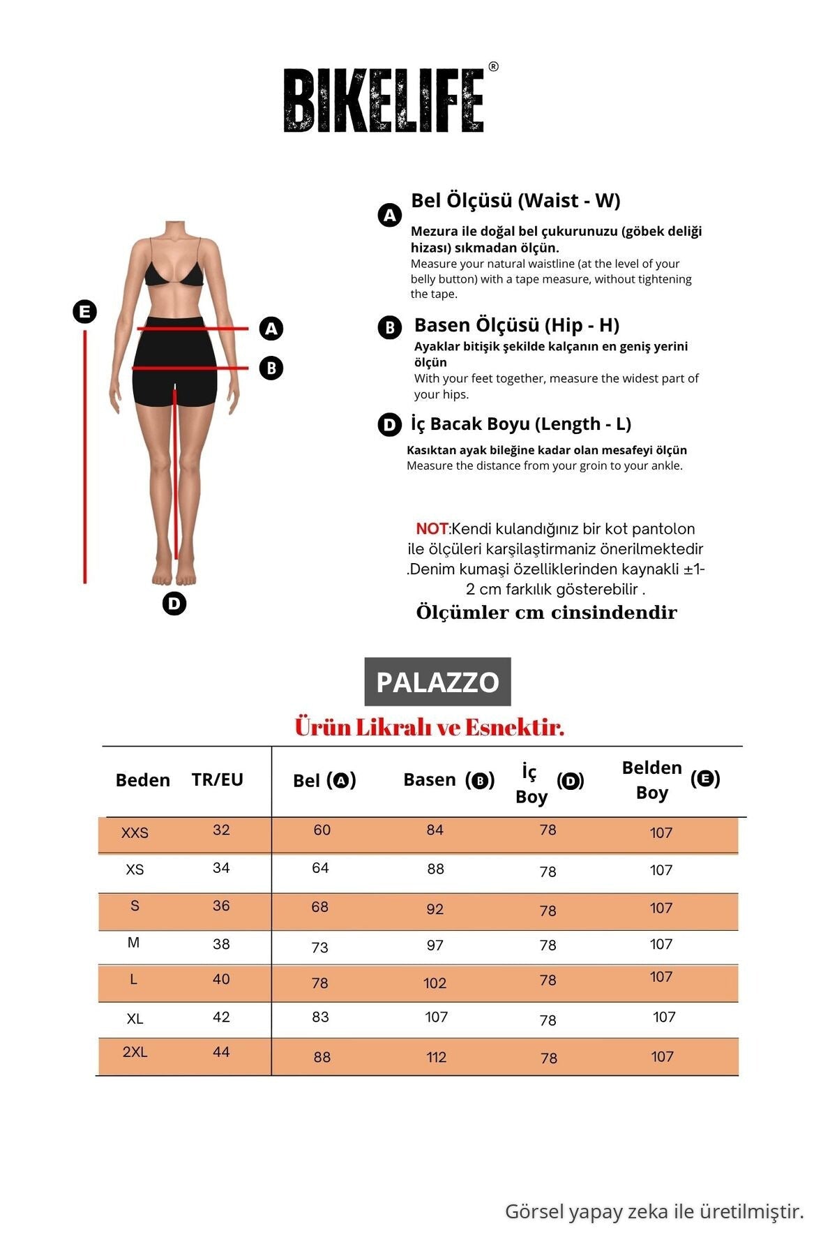 Women's Beige High Waist Wide Leg Loose Fitted Palazzo Pants - MALLTURK