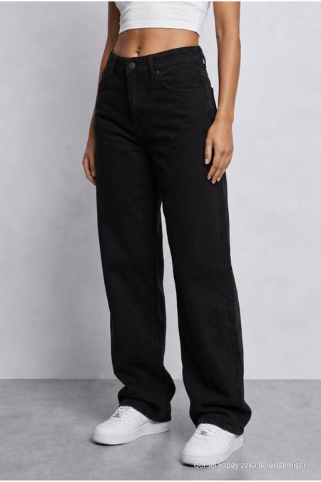 Women's Black High Waist Wide Leg Loose Stretchy Palazzo Pants - MALLTURK
