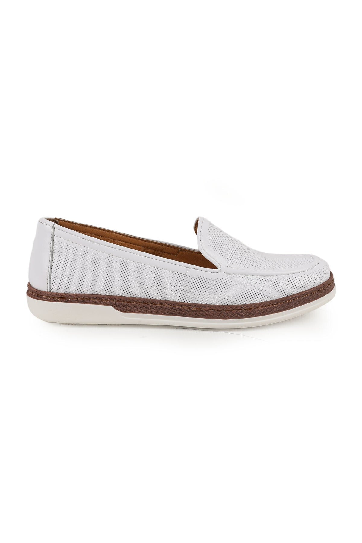 Women's Casual Jute Detailed Laser Cut Slip-On Orthopedic Comfort Mother's Shoes L10.2080 - MALLTURK