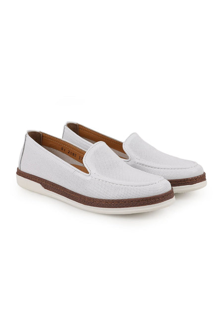 Women's Casual Jute Detailed Laser Cut Slip-On Orthopedic Comfort Mother's Shoes L10.2080 - MALLTURK
