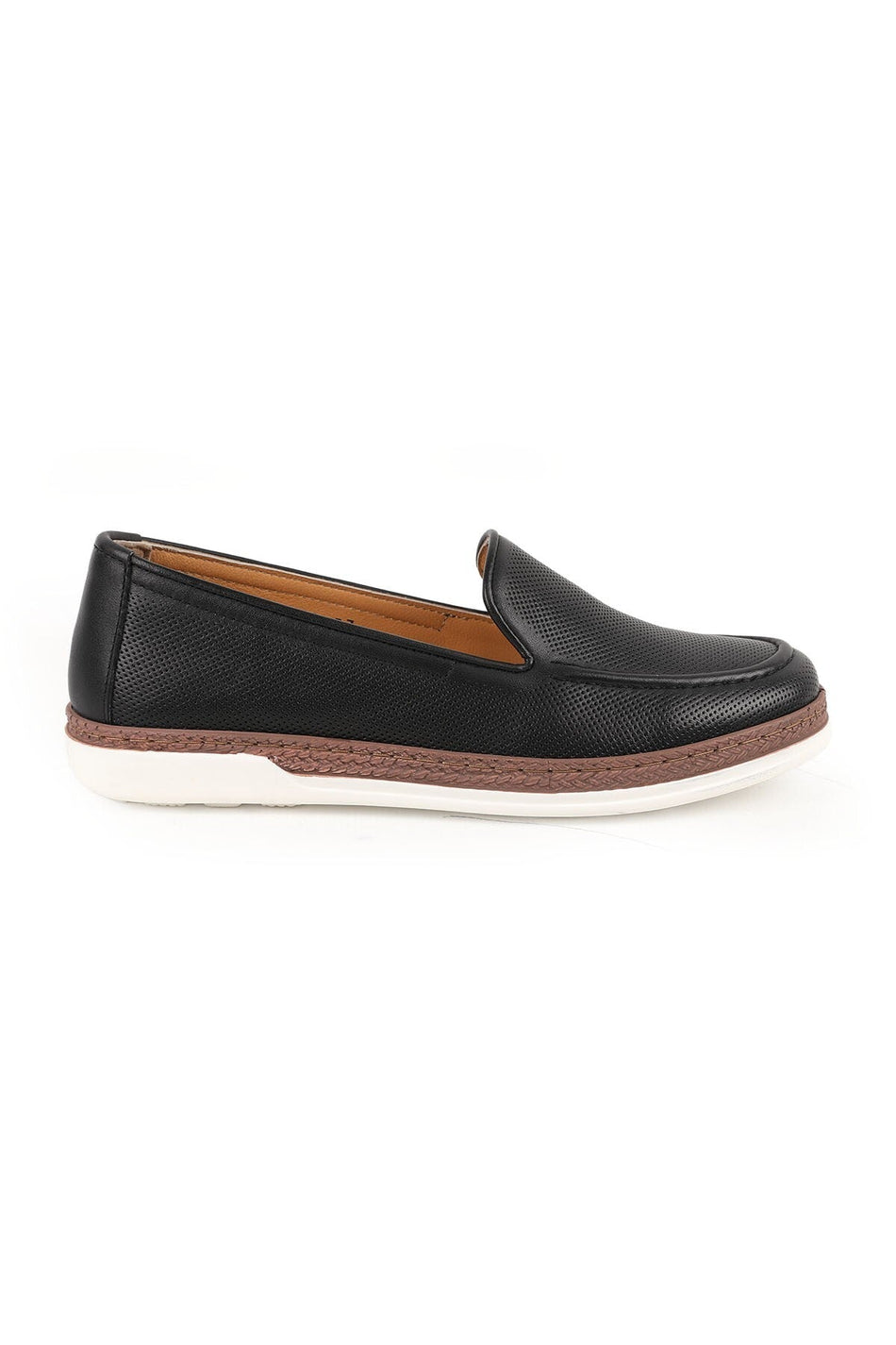 Women's Casual Jute Detailed Laser Cut Slip-On Orthopedic Comfort Mother's Shoes L10.2080 - MALLTURK