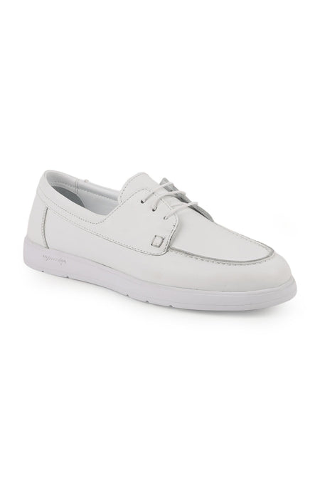 Women's Casual Shoes Moccasin Stitched Antique Look Lightweight Eva Sole Flexible Comfortable Lace-Up Lz5624 - MALLTURK