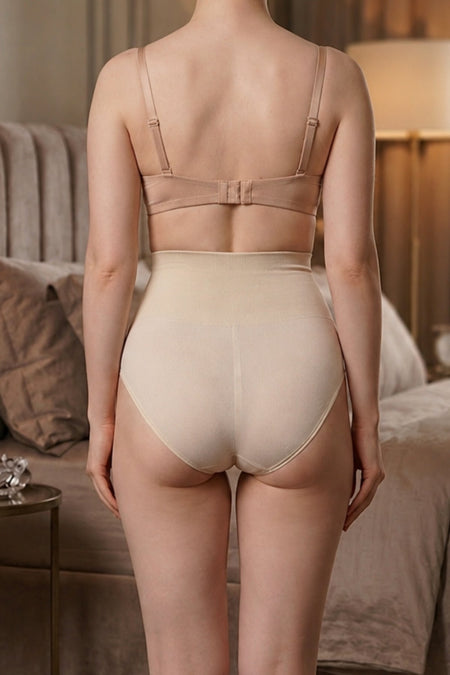 Women's Casual Stretchy Beige Panties - MALLTURK