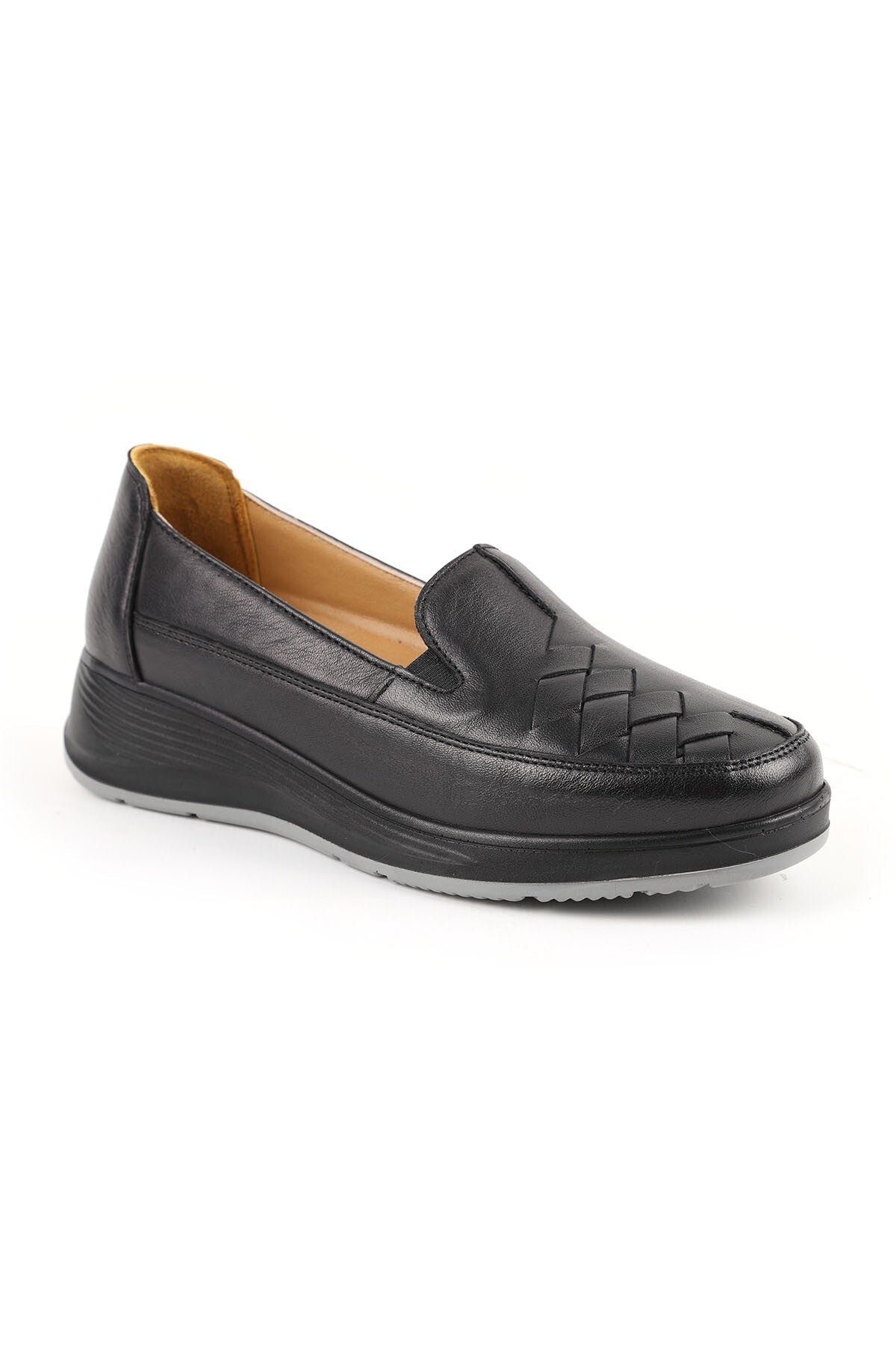 Women's Casual Thick Eva Sole Knitted Detailed Slip-On Orthopedic Mother Shoes L10.102 - MALLTURK