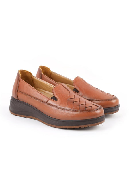 Women's Casual Thick Eva Sole Knitted Detailed Slip-On Orthopedic Mother Shoes L10.102 - MALLTURK