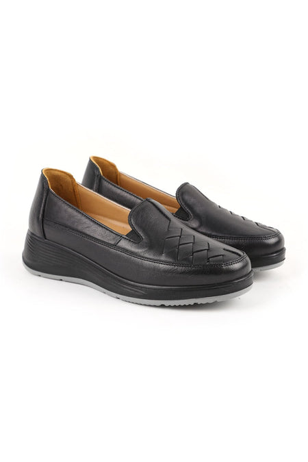 Women's Casual Thick Eva Sole Knitted Detailed Slip-On Orthopedic Mother Shoes L10.102 - MALLTURK