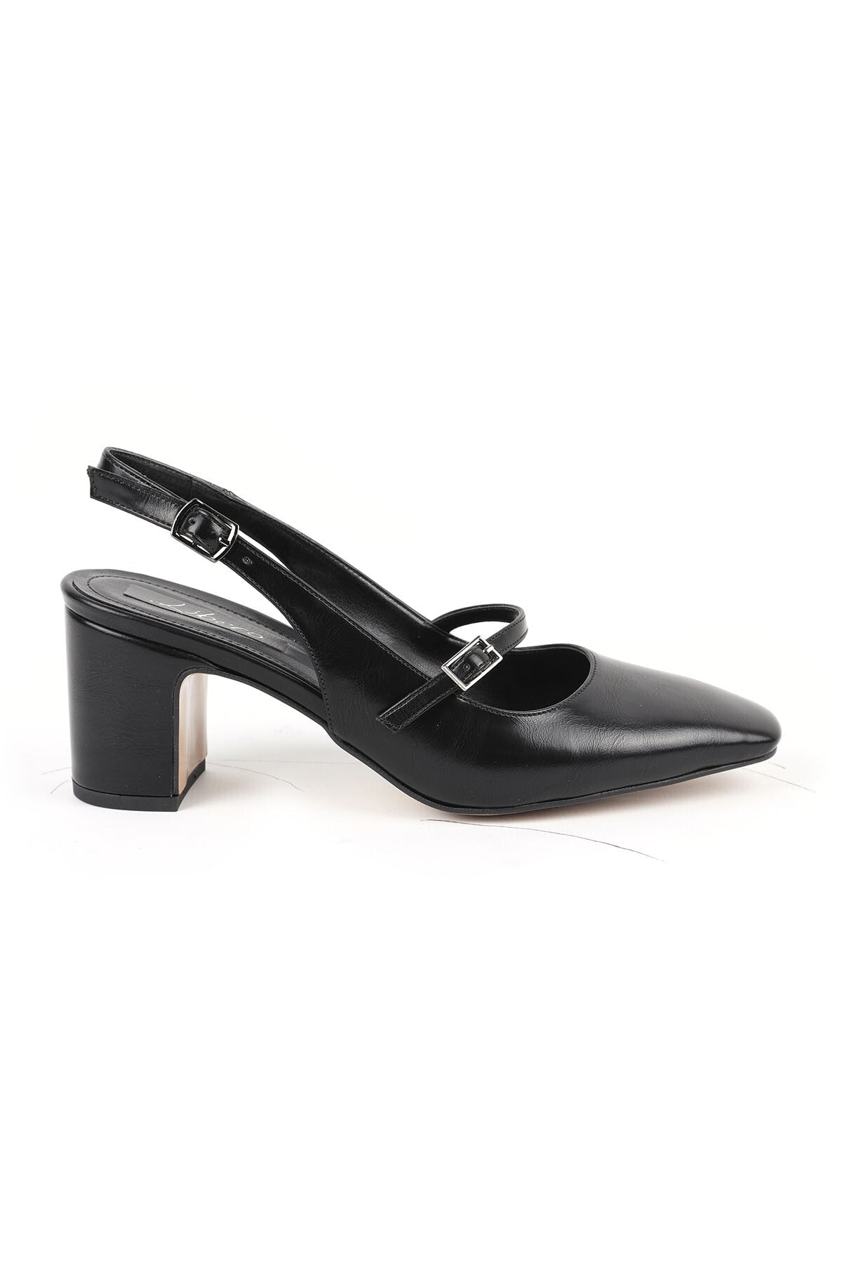 Women's Classic Heeled Shoes Thick Heel Banded Stylish Slingback Jurdan Sole L085.K6550 - MALLTURK