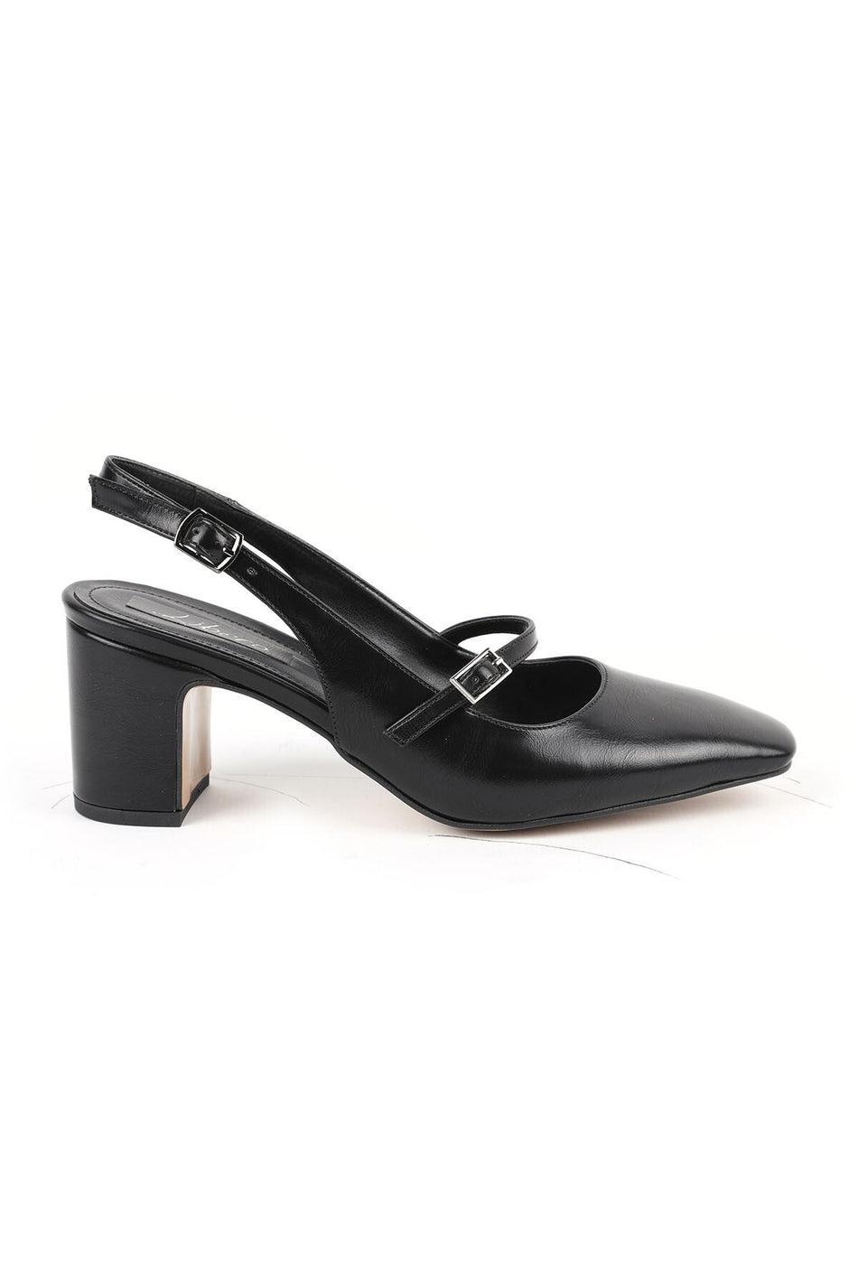 Women's Classic Heeled Shoes Thick Heel Banded Stylish Slingback Jurdan Sole L085.K6550 - MALLTURK
