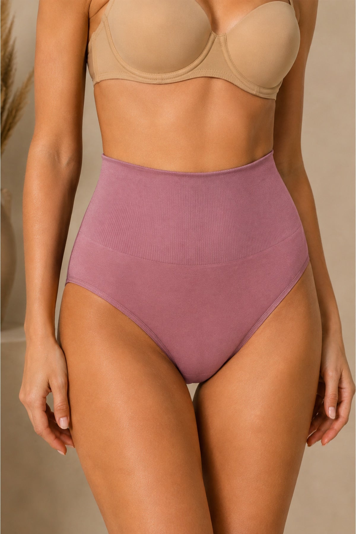 Women's Gathering High Waist Flexible Rose Dry Panties - MALLTURK