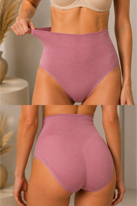 Women's Gathering High Waist Flexible Rose Dry Panties - MALLTURK
