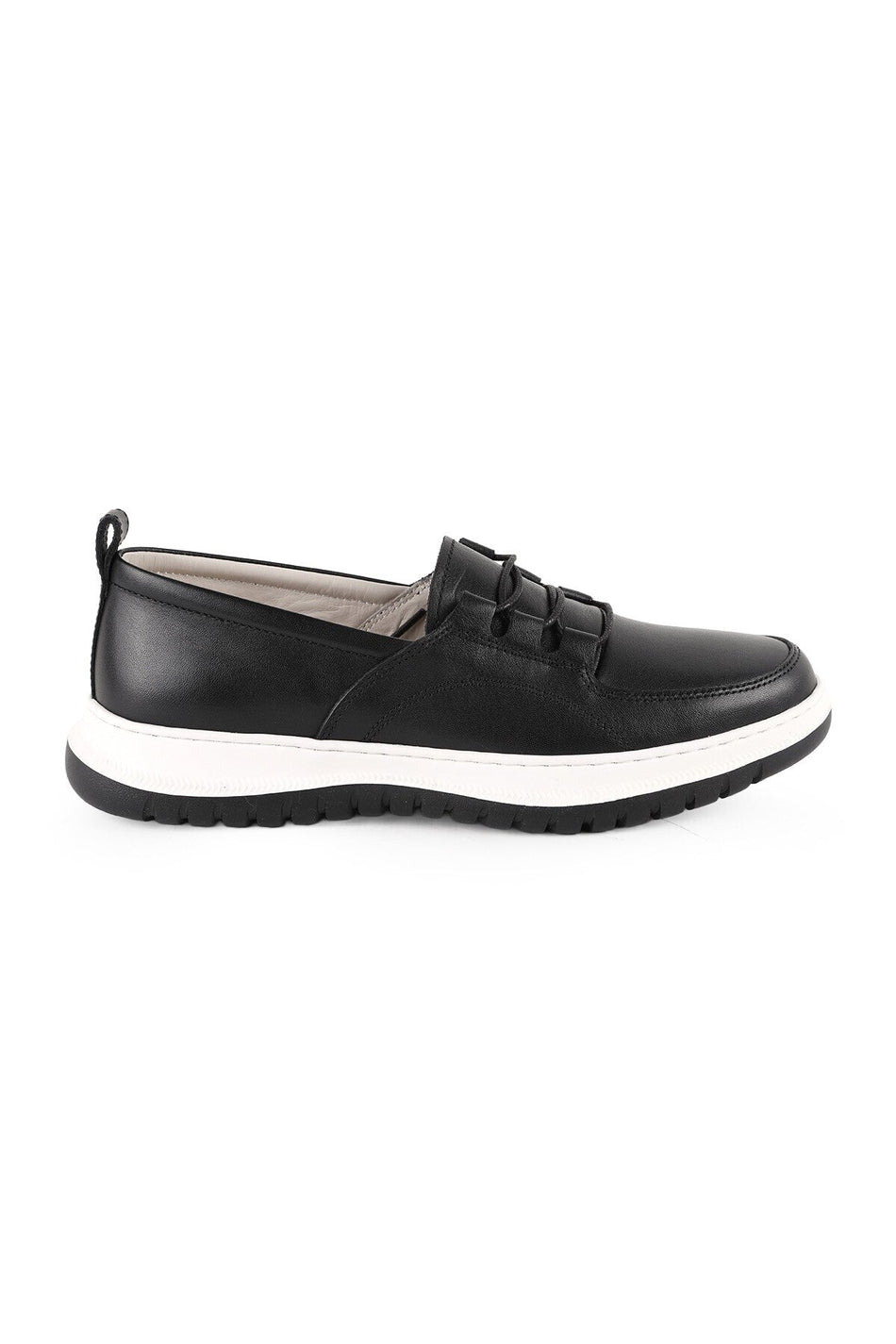 Women's Genuine Leather Casual Shoes Lightweight Eva Sole Lace-Up Comfort Casual Model Lz5908 - MALLTURK