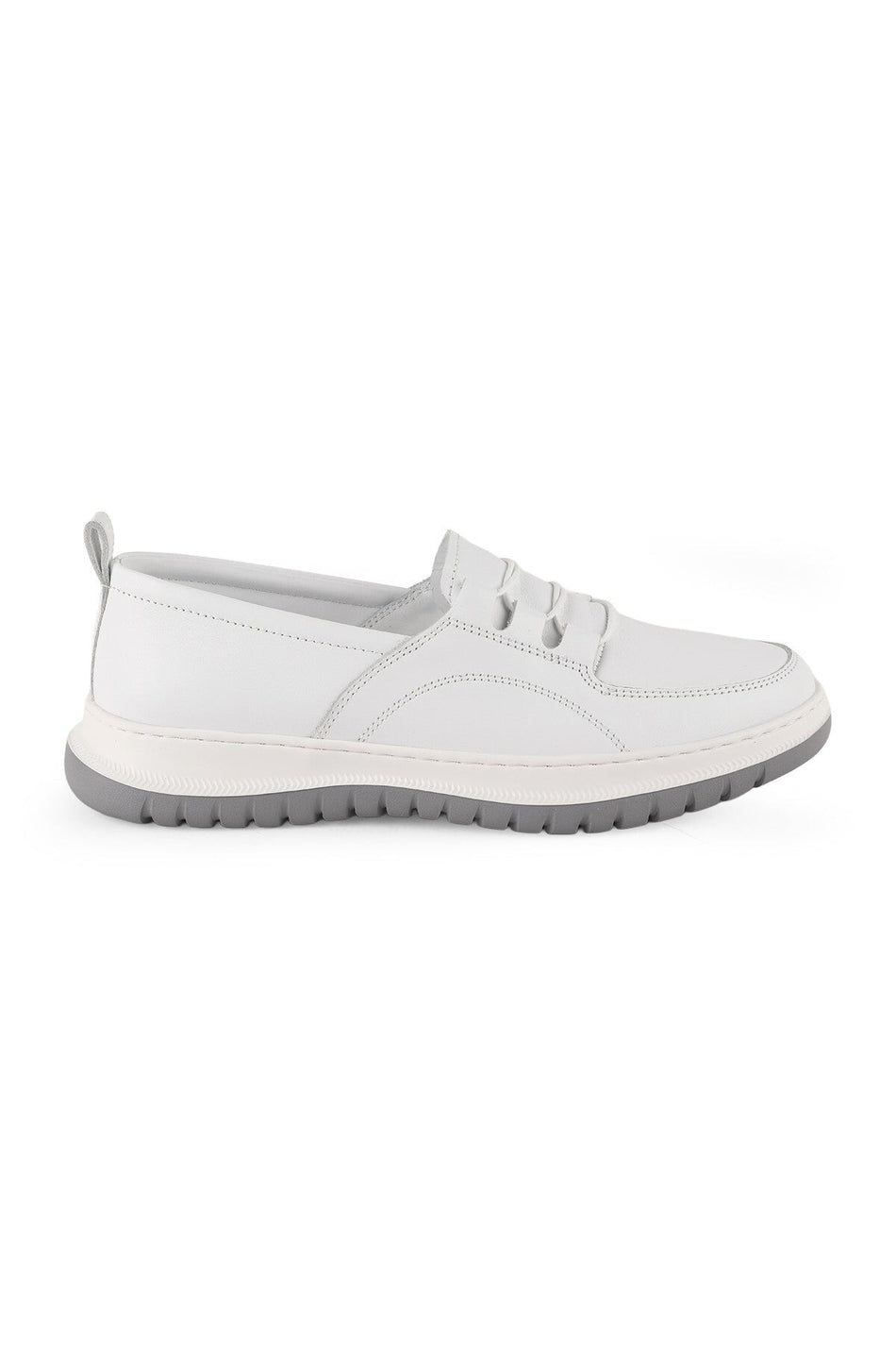 Women's Genuine Leather Casual Shoes Lightweight Eva Sole Lace-Up Comfort Casual Model Lz5908 - MALLTURK