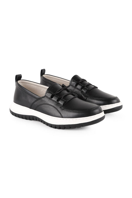 Women's Genuine Leather Casual Shoes Lightweight Eva Sole Lace-Up Comfort Casual Model Lz5908 - MALLTURK