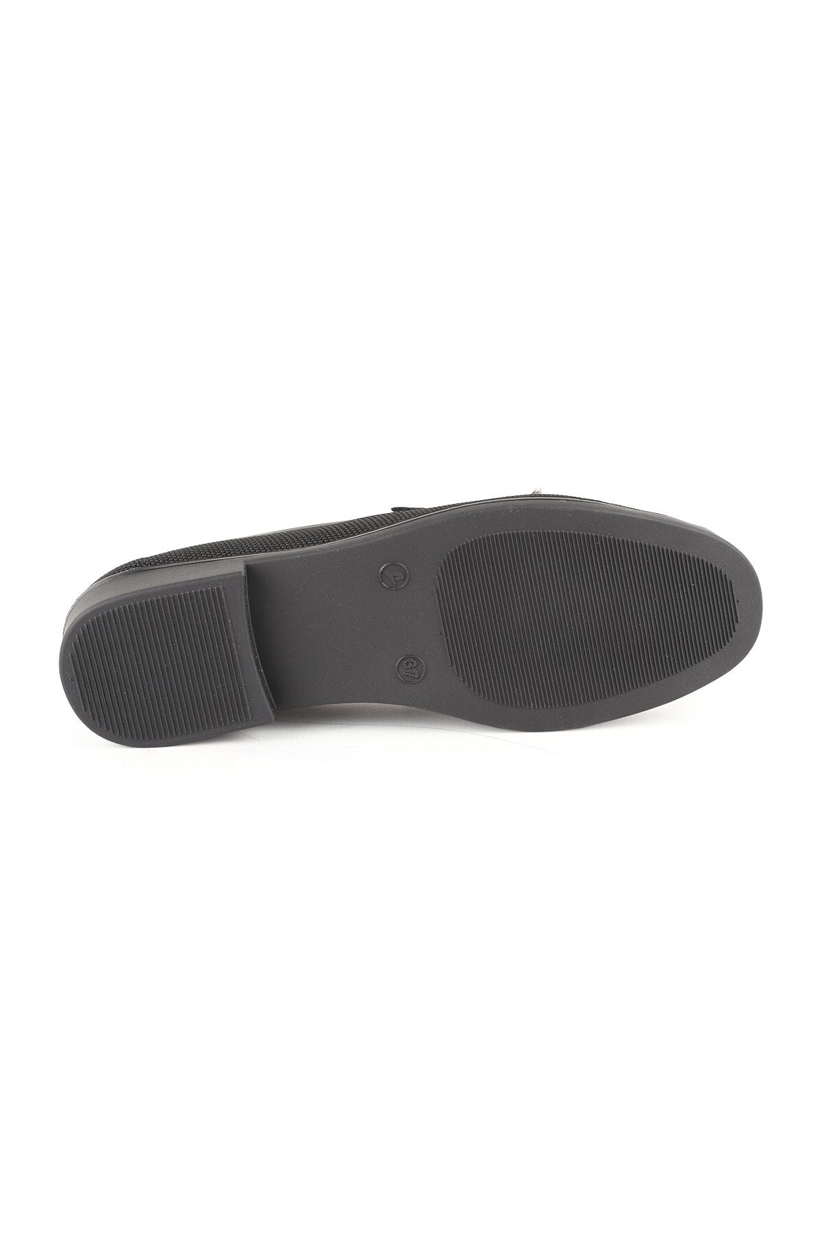 Women's Genuine Leather L085.K0603 Loafer with Bead Accessories - MALLTURK