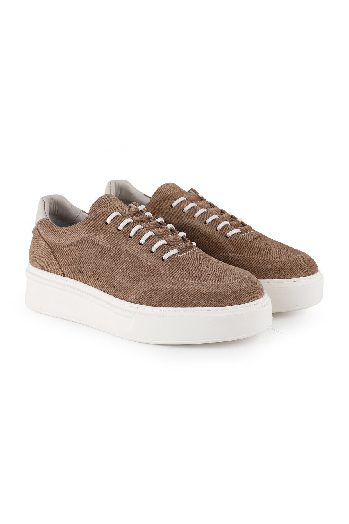 Women's Genuine Leather Lz5905 Eva Sole Printed Suede Casual Shoes - MALLTURK
