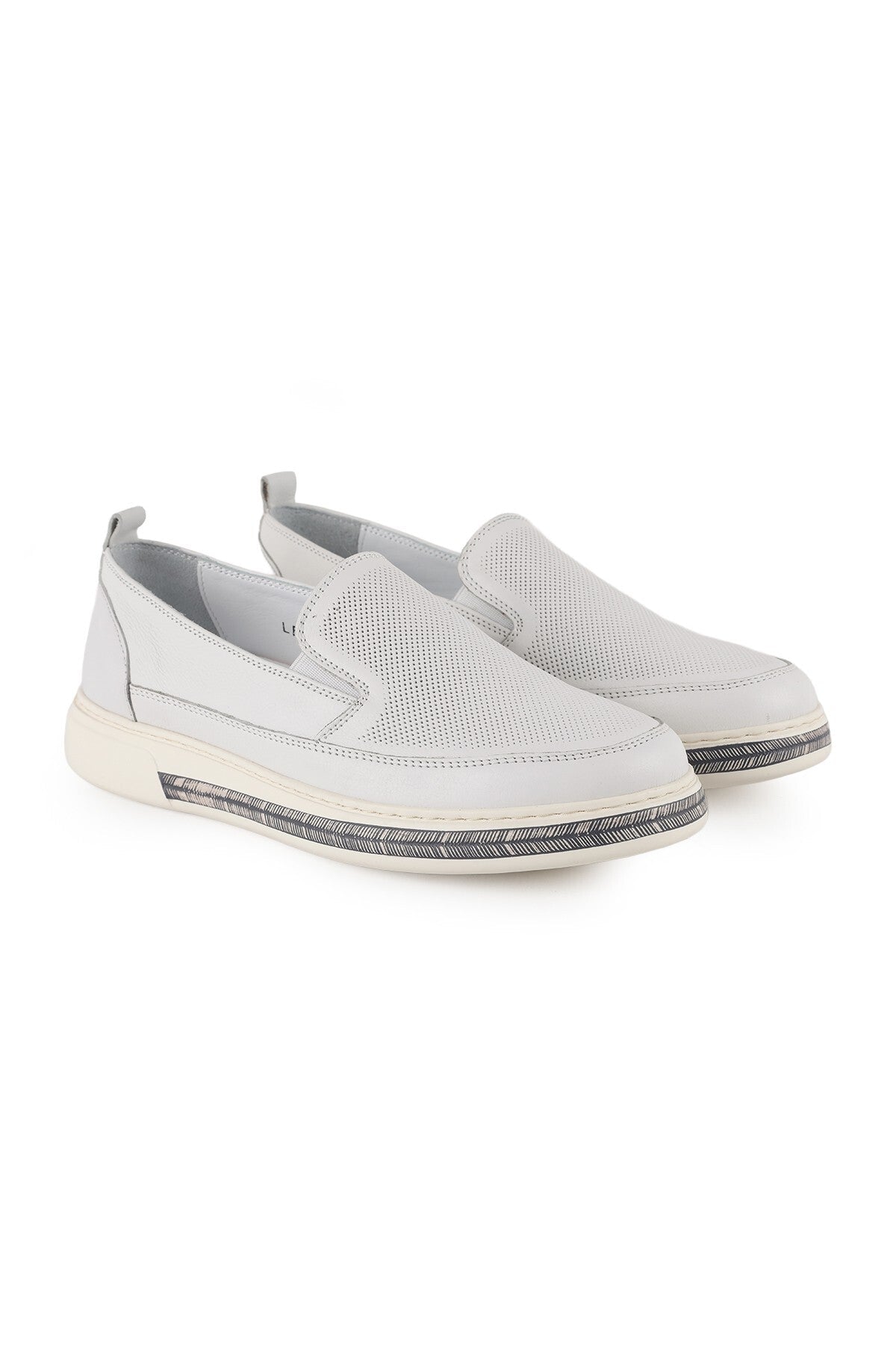 Women's Genuine Leather Slipon Shoes Breathable Structure Lightweight Eva Sole Daily Comfort Model Lz5902 - MALLTURK