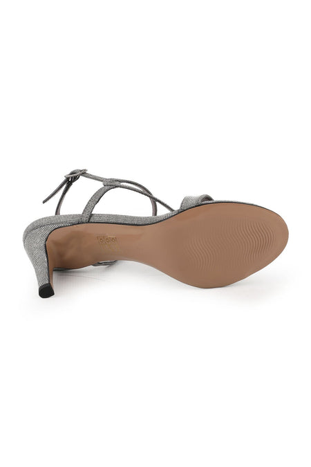 Women's Heeled Sandals Thin Heel Cross Strap Wedding Dress and Evening Shoes L072.3004 - MALLTURK