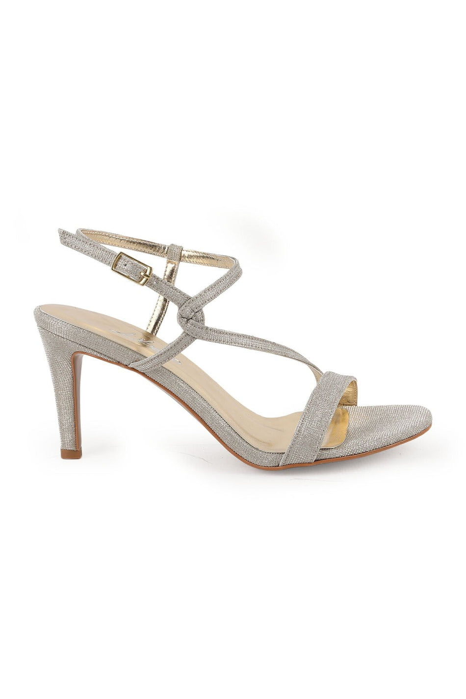 Women's Heeled Sandals Thin Heel Cross Strap Wedding Dress and Evening Shoes L072.3004 - MALLTURK