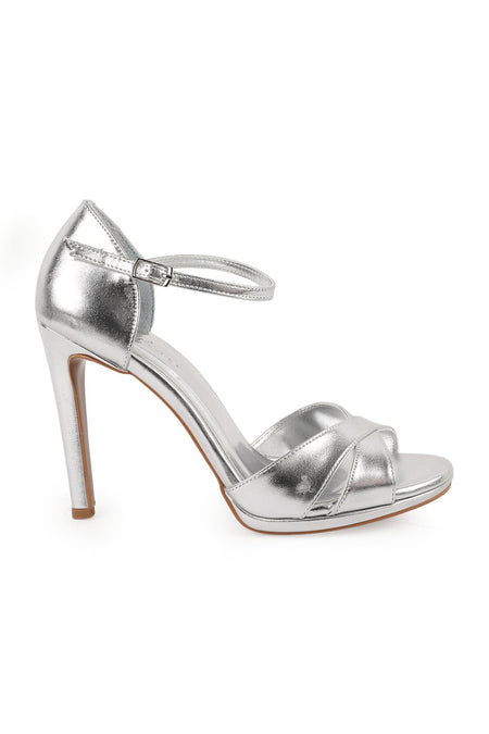 Women's Heeled Sandals Thin High Heels Cross-Strap Wedding Dress and Evening Shoes L072.5029 - MALLTURK