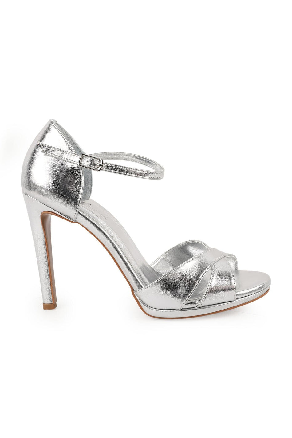 Women's Heeled Sandals Thin High Heels Cross-Strap Wedding Dress and Evening Shoes L072.5029 - MALLTURK