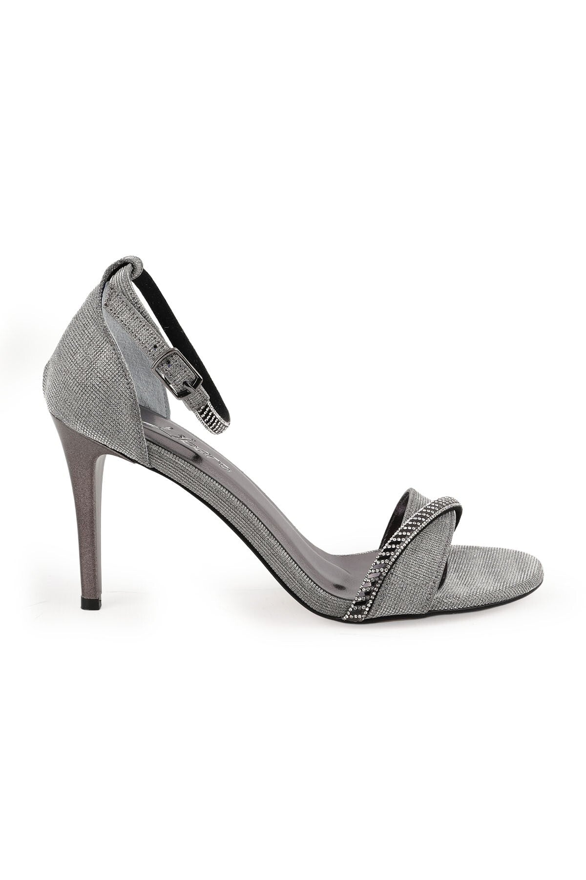 Women's Heeled Sandals with Stones Evening Dress Shoes Thin Heels Wedding and Evening Shoes L072.5017 - MALLTURK