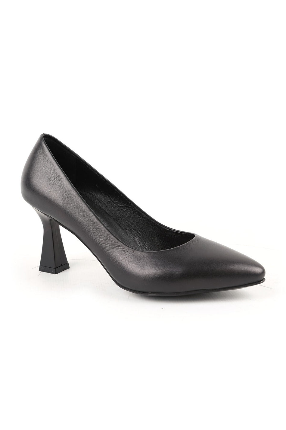 Women's High Heel Shoes Genuine Leather Pointed Toe Medium Goblet Heel Office Evening Dress Stiletto L068.780 - MALLTURK