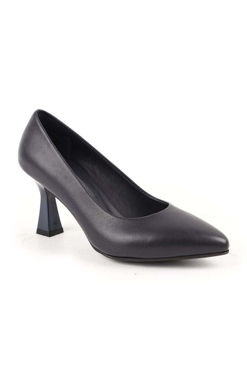 Women's High Heel Shoes Genuine Leather Pointed Toe Medium Goblet Heel Office Evening Dress Stiletto L068.780 - MALLTURK