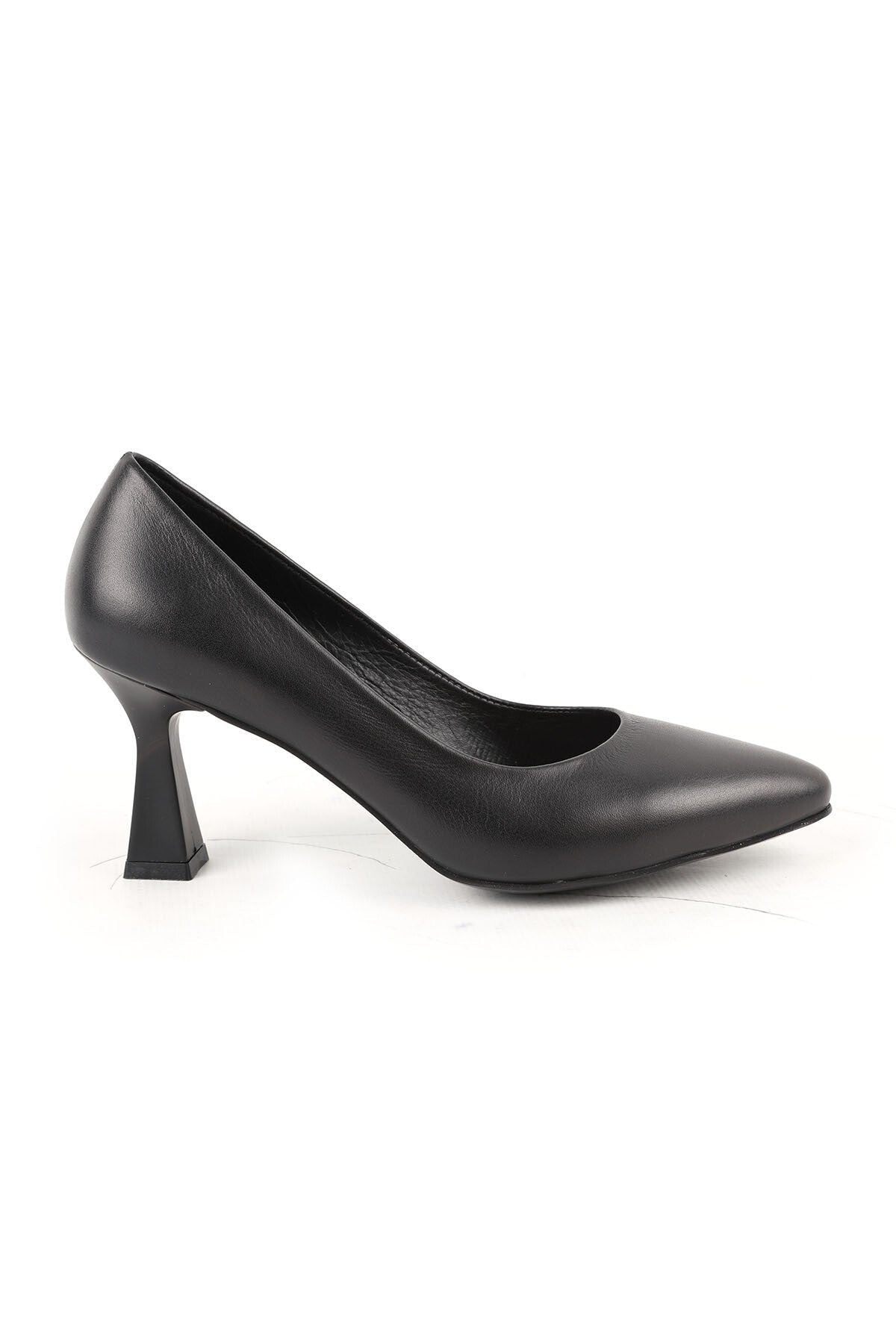 Women's High Heel Shoes Genuine Leather Pointed Toe Medium Goblet Heel Office Evening Dress Stiletto L068.780 - MALLTURK