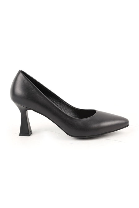 Women's High Heel Shoes Genuine Leather Pointed Toe Medium Goblet Heel Office Evening Dress Stiletto L068.780 - MALLTURK