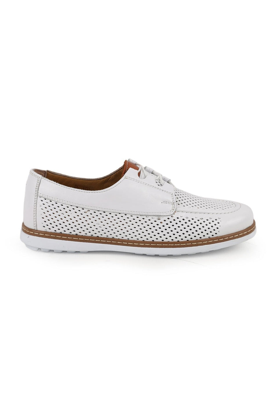 Women's Lace-Up Shoes Laser Cut Perforated Summer Flexible Poly Sole Casual L10.2235 - MALLTURK