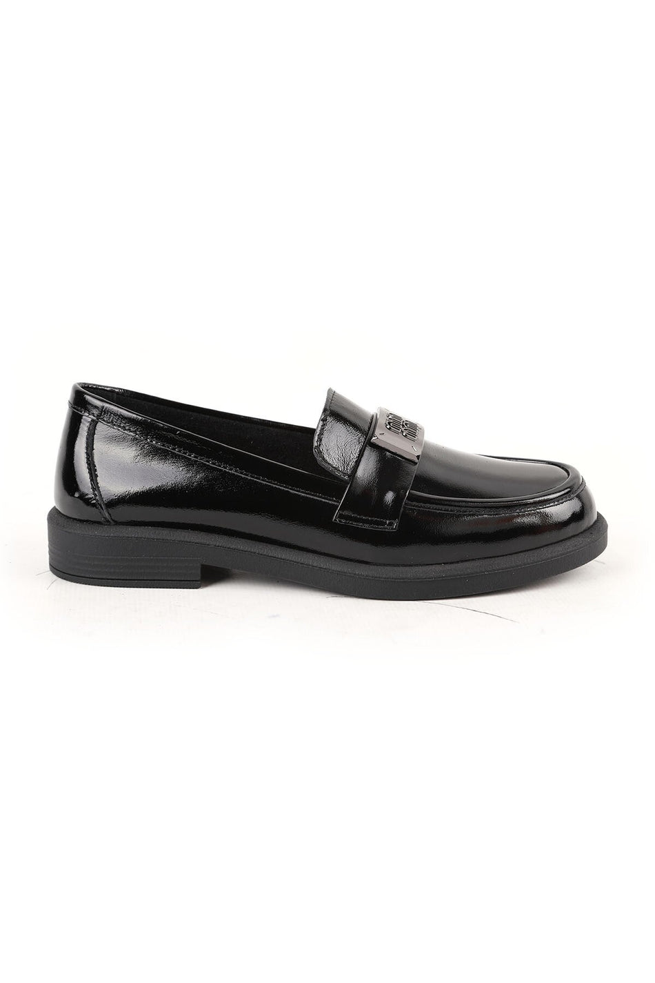 Women's Loafer Mother Shoes Shiny Patent Leather Thick Buckle Slip-On L061.528 - MALLTURK