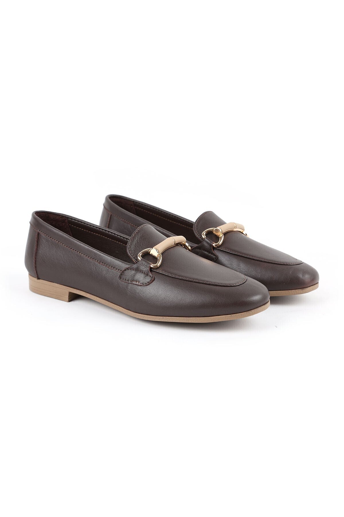 Women's Loafer Shoes Classic Metal Buckle Stylish Office Daily Comfortable Flat Sole L081.24217 - MALLTURK