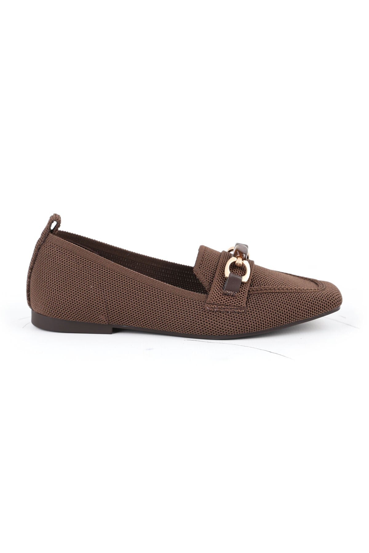 Women's Loafer Shoes Flexible Knitwear Fabric Buckle Closed Toe Stylish Comfortable Tpu Sole L085.K4002 - MALLTURK
