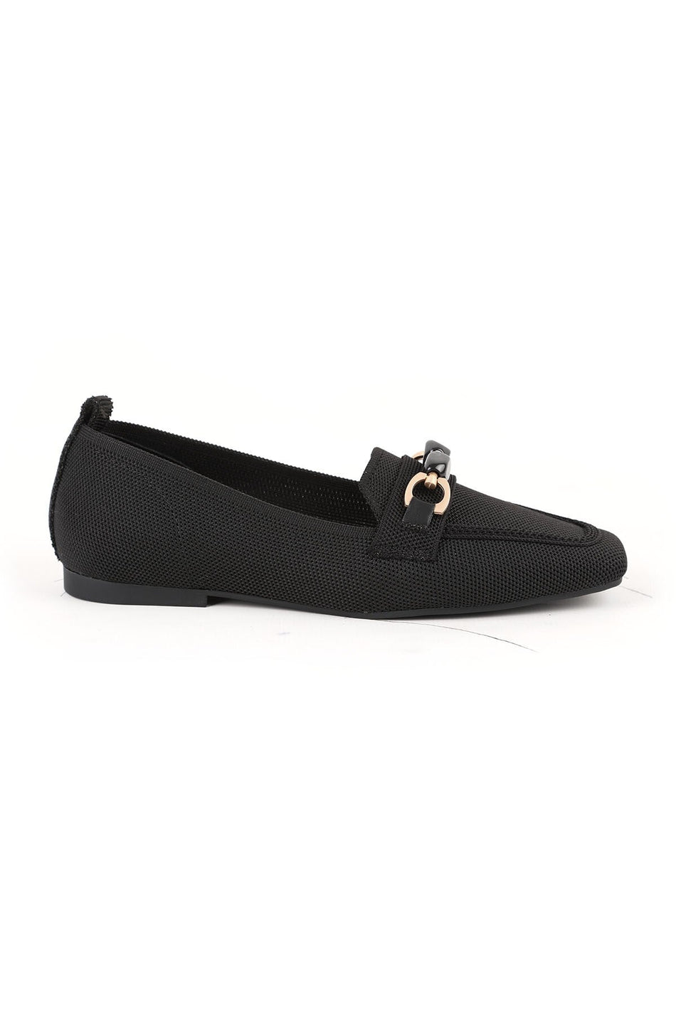 Women's Loafer Shoes Flexible Knitwear Fabric Buckle Closed Toe Stylish Comfortable Tpu Sole L085.K4002 - MALLTURK