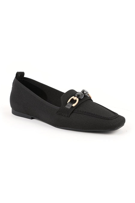 Women's Loafer Shoes Flexible Knitwear Fabric Buckle Closed Toe Stylish Comfortable Tpu Sole L085.K4002 - MALLTURK